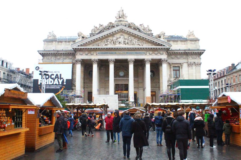 Place de la Bourse Brussels Winter Wonders