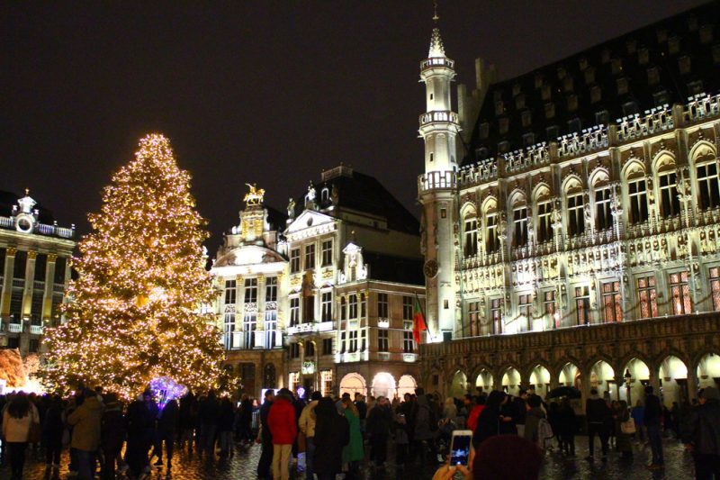 Grote Markt Brussel Winterpret