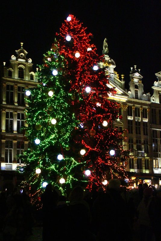 Kerstversiering Grote Markt Brussel Winterpret 2023