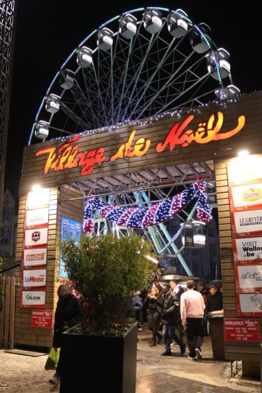 Ingang kerstdorp Luik 2025
